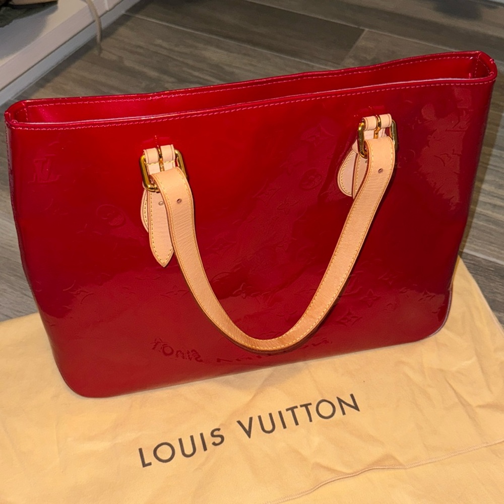 Authentic Louis Vuitton Red Patent Bag